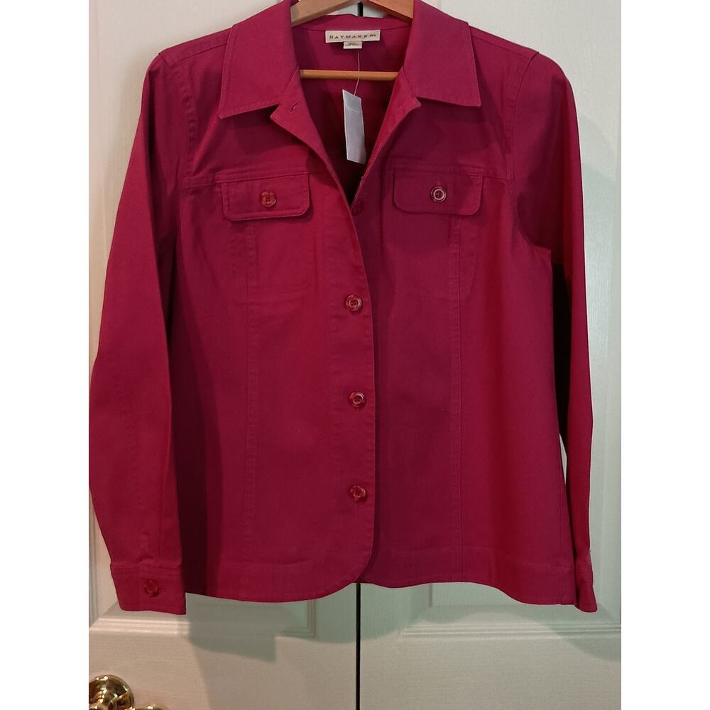 Haymaker Women's Rasberry Button-Front Jacket - Picture 7 of 16